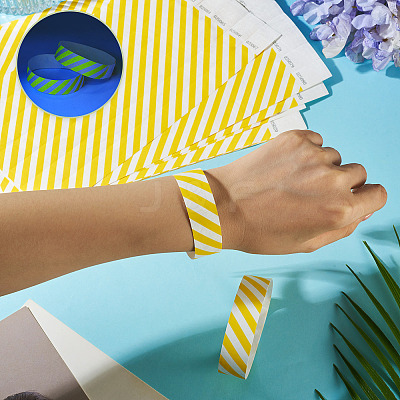 Paper Disposable Wristbands BJEW-TAC0075-002C-1