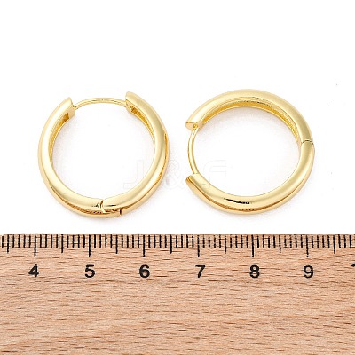Brass Huggie Hoop Earrings EJEW-F260-01B-G-1