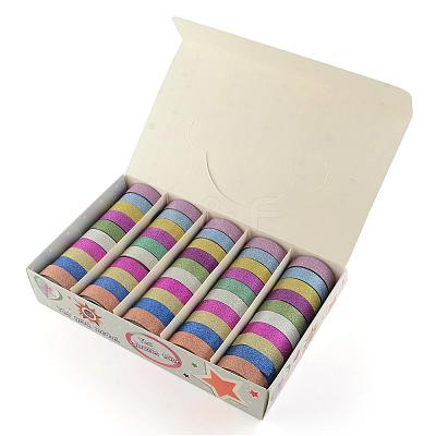 Glitter Powder DIY Scrapbook Decorative Paper Tapes DIY-S028-03-1