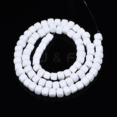 Handmade Polymer Clay Beads Strands CLAY-S092-78O-1