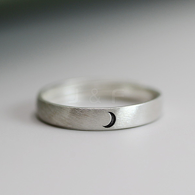 925 Sterling Silver Adjustable Finger Rings RJEW-H252-02A-P-1