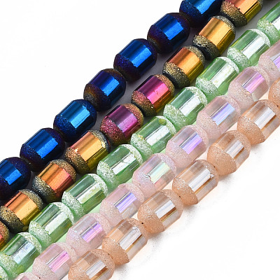 Electroplate Glass Beads Strands EGLA-Q126-004-1