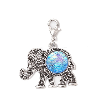 Resin Pendant Docorations HJEW-JM03704-1