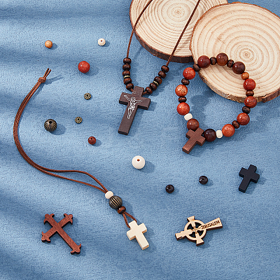 DIY Cross Jewelry Making Findings Kits DIY-DC0002-93-1