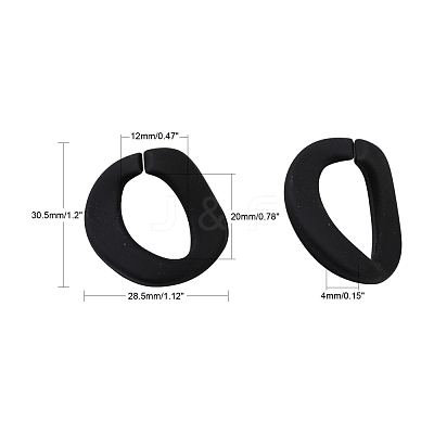 Rubberized Style Acrylic Linking Rings OACR-N011-007C-1