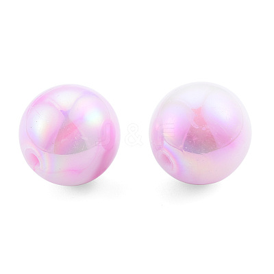 Two Tone Opaque Acrylic Beads SACR-T104-01B-1