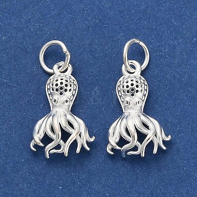 925 Sterling Silver Hollow Pendants STER-P071-01S-1