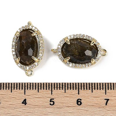 Natural Labradorite Faceted Oval Links G-B126-07G-04-1