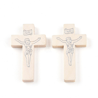 Printed Wooden Pendants WOOD-S050-35B-06-1