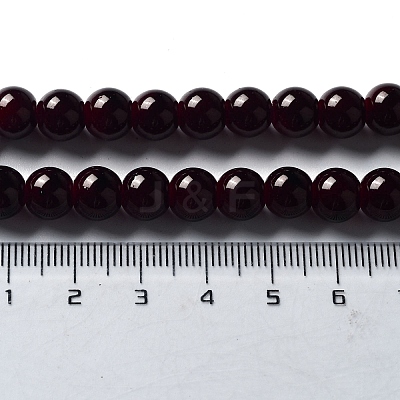 Imitation Jade Glass Beads Strands DGLA-S076-8mm-39-1