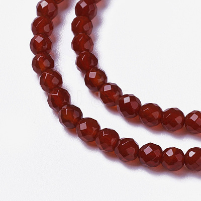 Natural Carnelian Beads Strands X-G-F596-12A-4mm-1