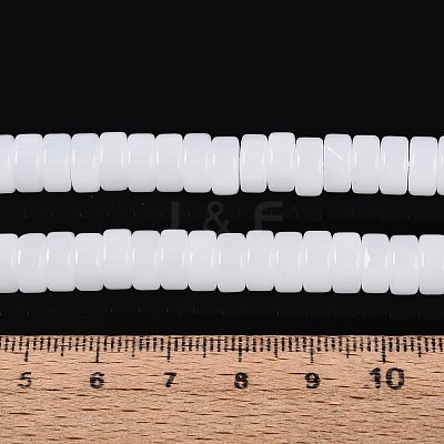 Imitation Jade Glass Beads Strands GLAA-N026-3x6mm-J01-1
