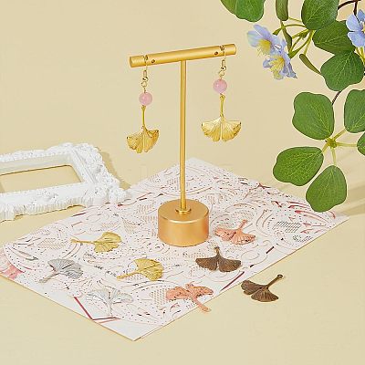 150Pcs 6 Colors Autumn Theme Brass Filigree Pendants KK-FH0002-51-1