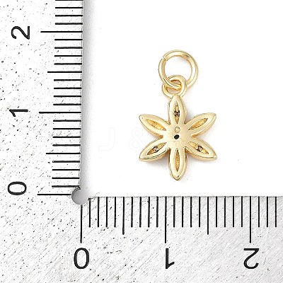 Rack Plating Brass Micro Pave Cubic Zirconia Pendants KK-H509-23G-04-1