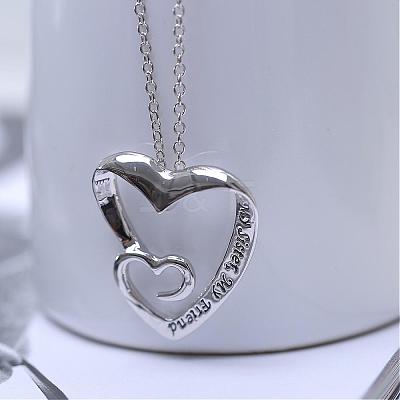 Creative Heart Engraved My Sister NJEW-N0052-098-1