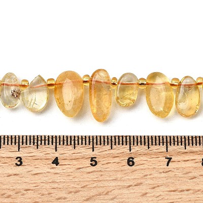Heated Natural Citrine Beads Strands G-Z091-A10-1