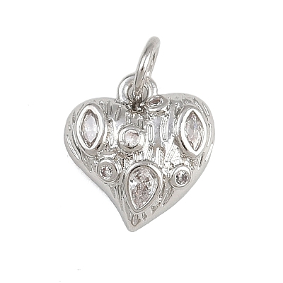 Brass Micro Pave Cubic Zirconia Pendants KK-A269-05P-1