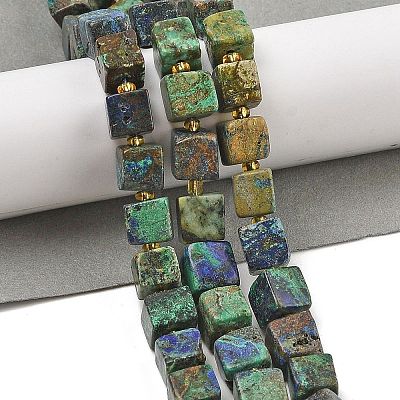 Natural Azurite Beads Strands G-G053-B20-01-1