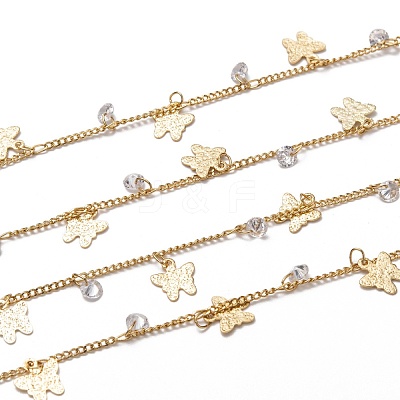 Handmade Brass Curb Chains CHC-I036-64G-1