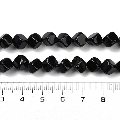 Natural Black Onyx(Dyed & Heated) Beads Strands G-A257-A01-01-1