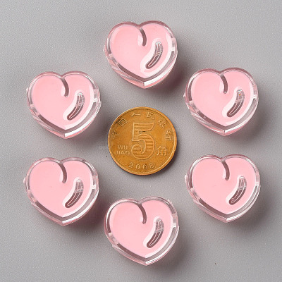 Transparent Enamel Acrylic Beads TACR-S155-004E-1