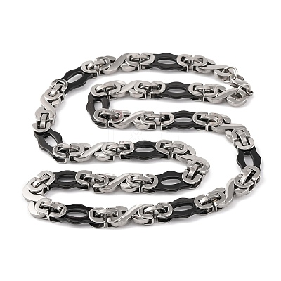201 Stainless Steel Links Chain Necklace NJEW-F222-38EBP-05-1