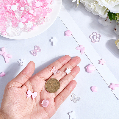 150G Transparent & Opaque Acrylic Beads TACR-SP0001-38A-1