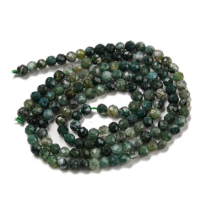Natural Moss Agate Beads Strands X-G-K020-3mm-32-1