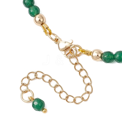 White Jade and Amethyst Necklaces NJEW-JN05340-1