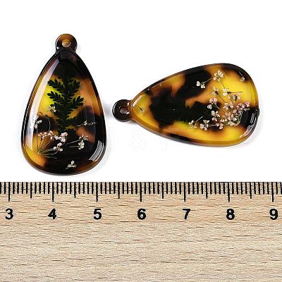 Epoxy Resin Pendants RESI-S09-01Q-RS-1