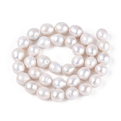Natural Nucleated Baroque Keshi Pearl Beads Strands PEAR-S020-L18-1