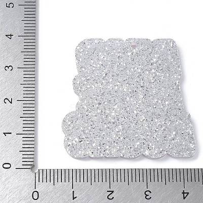 Reading Theme Printed Acrylic Pendants OACR-E042-02E-1