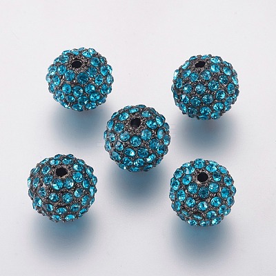 Alloy Rhinestone Beads RB-A034-10mm-A03B-1