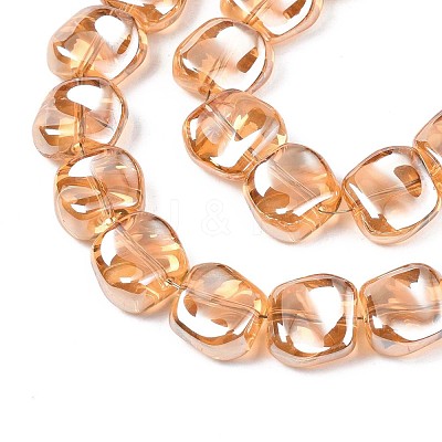 Electroplate Glass Beads Strand EGLA-S188-21-A03-1