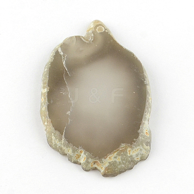 Dyed Mixed Shape Natural Agate Gemstone Big Pendants G-R300-05-1