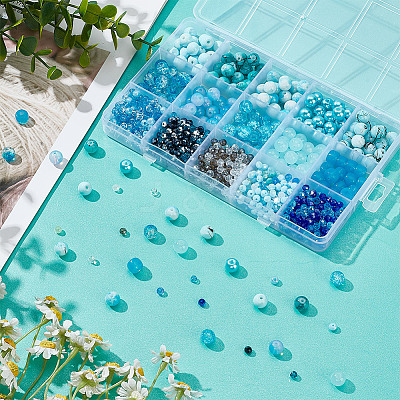 Mixed Styles Glass Beads DIY-HY0001-83B-1