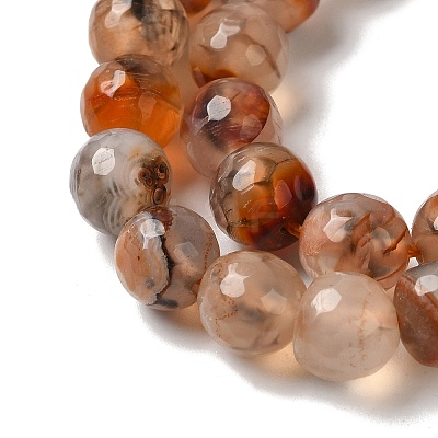 Dyed & Heated Natural Dragon Veins Agate Beads Strands G-P539-A01-08-1