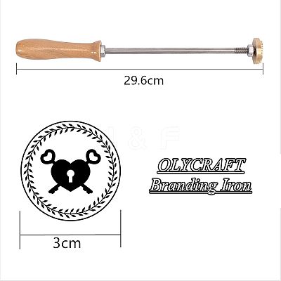Stamping Embossing Soldering Brass with Stamp AJEW-WH0113-15-63-1