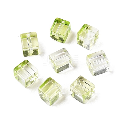Baking Paint Transparent Glass Beads DGLA-N005-01A-06-1