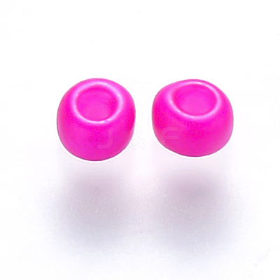 8/0 Baking Paint Glass Round Seed Beads SEED-S036-01B-03-1