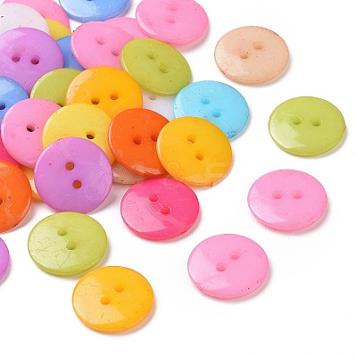 Acrylic Sewing Buttons BUTT-E084-B-M-1