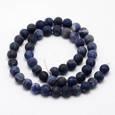 Natural Sodalite Beads Strands G-D682-10mm-1