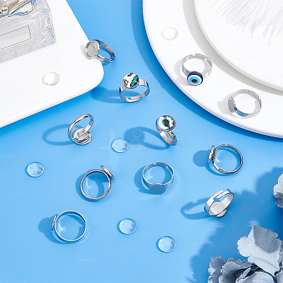 Blank Dome Ring Making Kit DIY-UN0004-03-1
