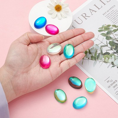 Glass Cabochons GGLA-K004-18x25mm-1