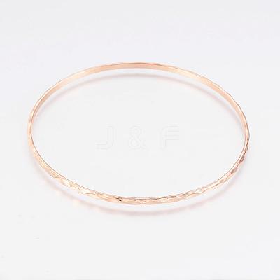 304L Stainless Steel Buddhist Bangles BJEW-G568-15RG-1