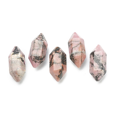Faceted No Hole Natural Rhodonite Healing Stones LS-G-K034-20mm-14-1