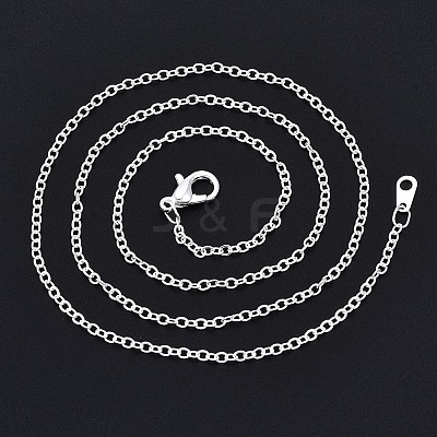Brass Cable Chain Necklace MAK-S072-18S-1