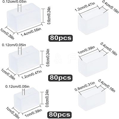 240Pcs 3 Style Silicone Water-proof Plug SIL-FG0002-39-1