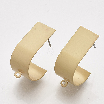 Iron Stud Earring Findings X-IFIN-S703-28-1