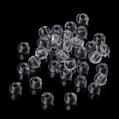 Transparent acrylic beads PL526_4MM-1